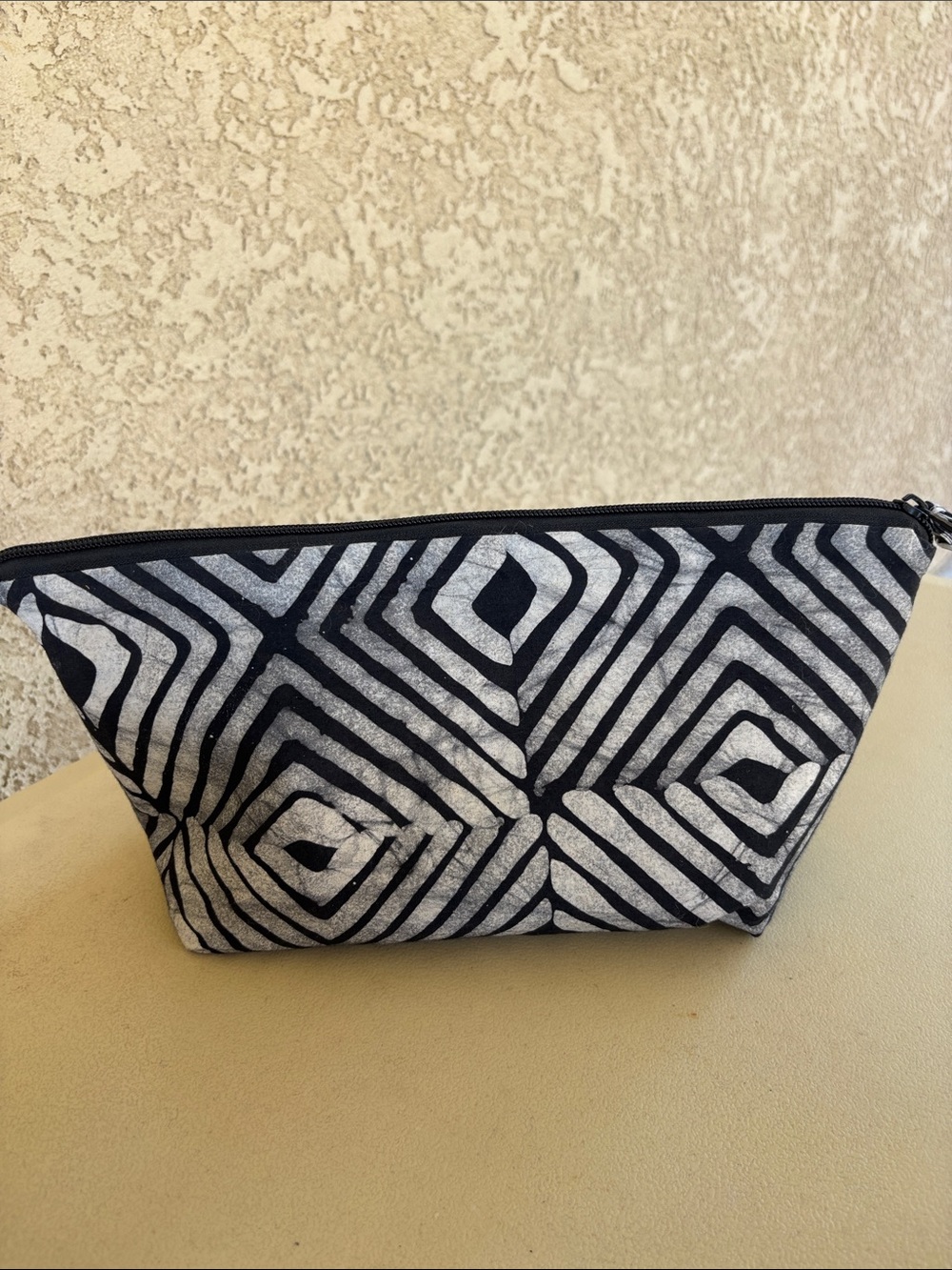Large Handmade Batik cosmetic jewelry bag Queen Alaffia Ghana - Picture 12 of 12